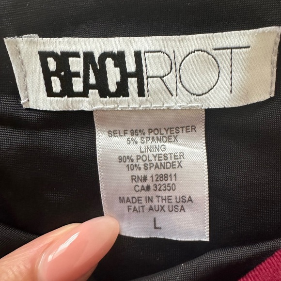 Beach Riot Burgundy Halter Style Bikini - Picture 5 of 6